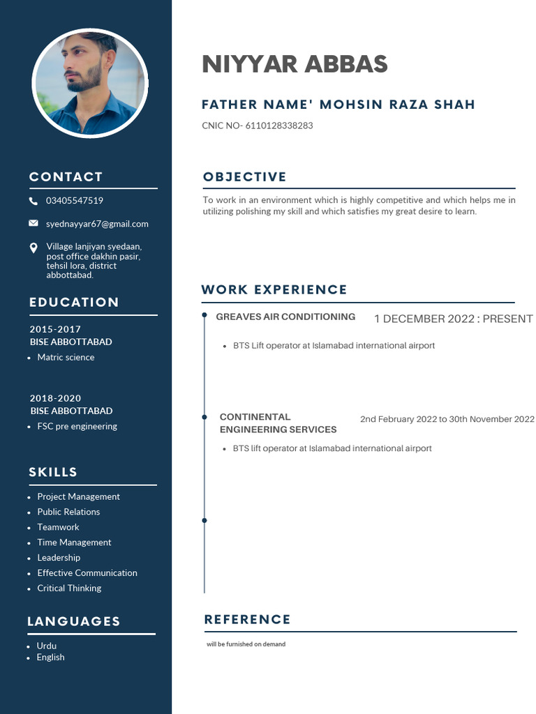 Blue Simple Professional CV Resume | PDF