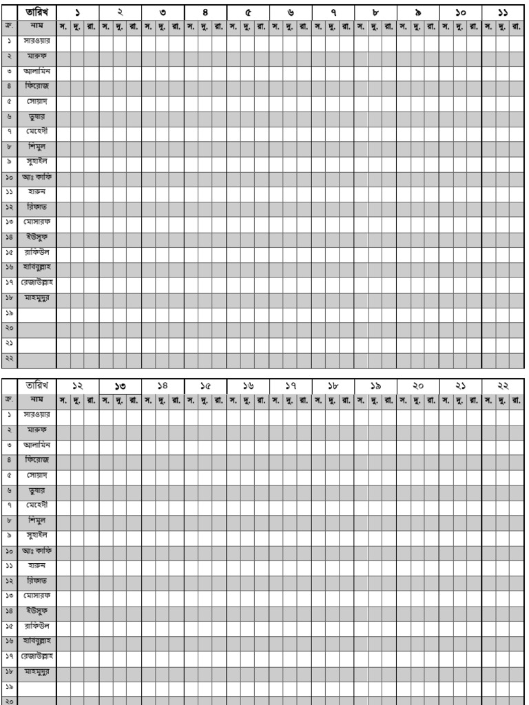 New Meal Count Form | PDF