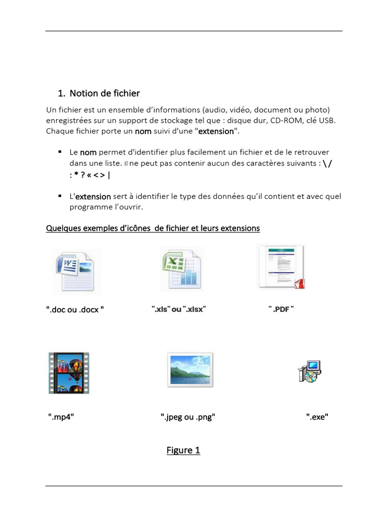 Notions de fichiers et répertoires en info | PDF | Fichier informatique ...
