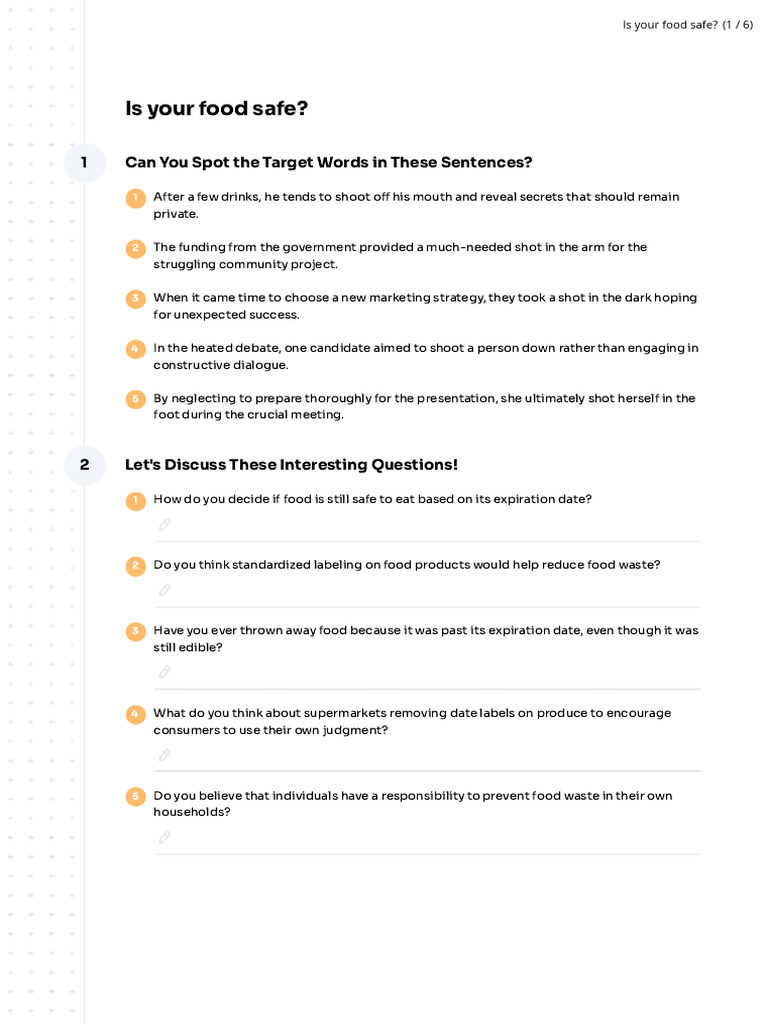 Is Your Food SafeAdvancedSV PDF Grocery Store Supermarket(01)
