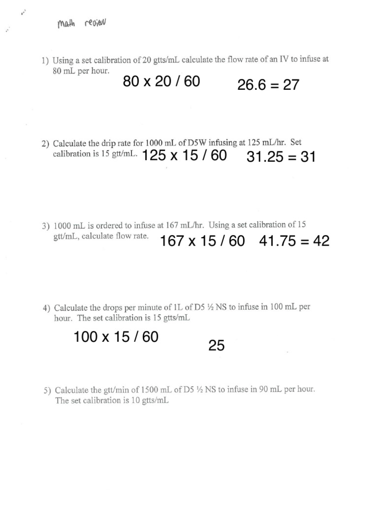 Math Review | PDF