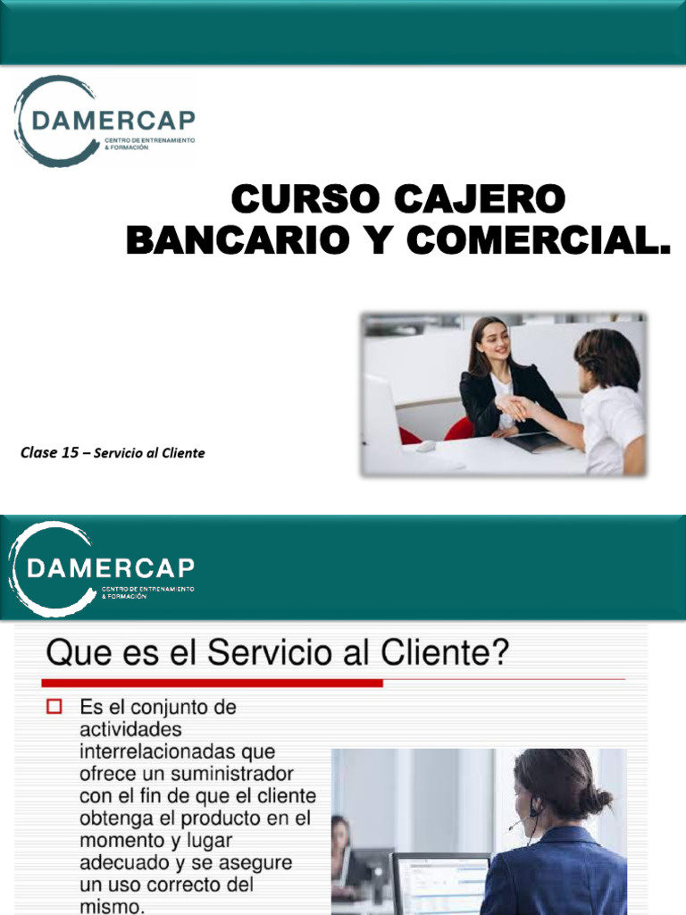 Clase 15 - Servicio Al Cliente - Modulo Cajero Bancario | PDF ...