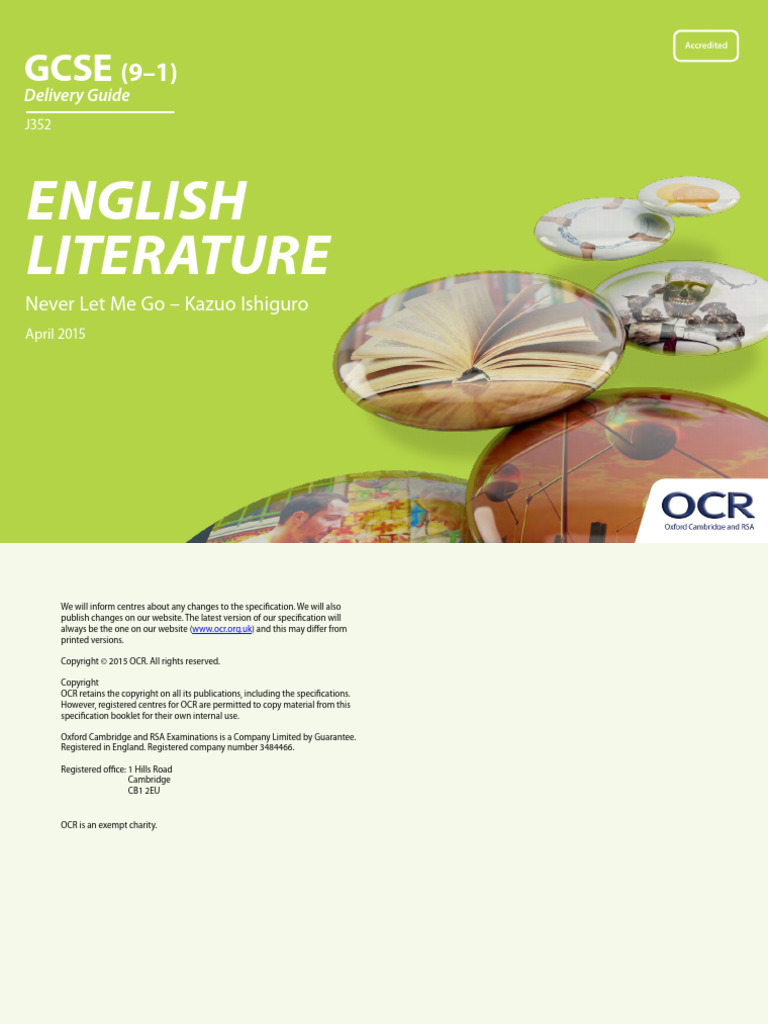 English Literature Never Let Me Go - Kazuo Ishiguro | PDF | Narration