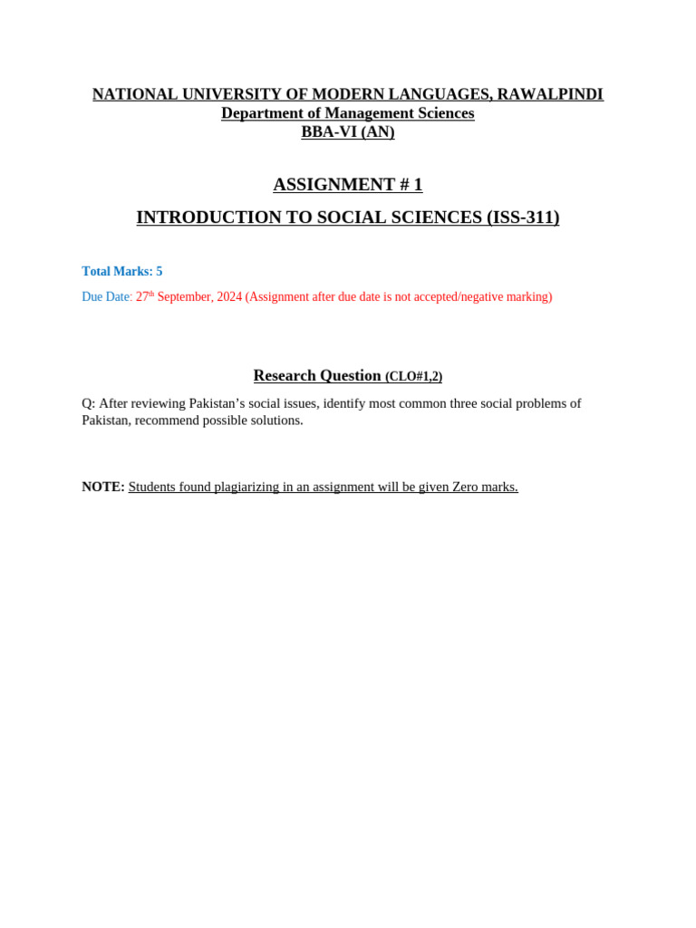 Assignment # 1 | PDF