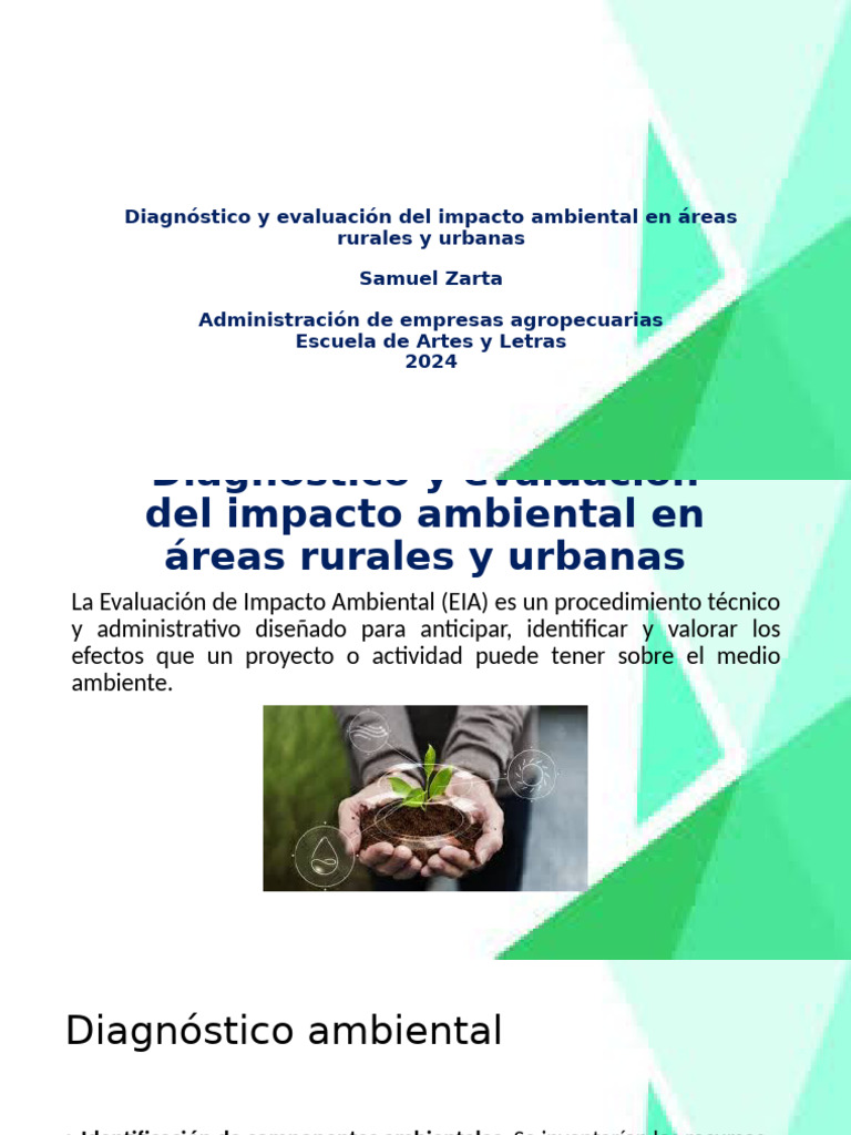 Evaluación de Impacto Ambiental EIA | PDF | Evaluación de impacto ...