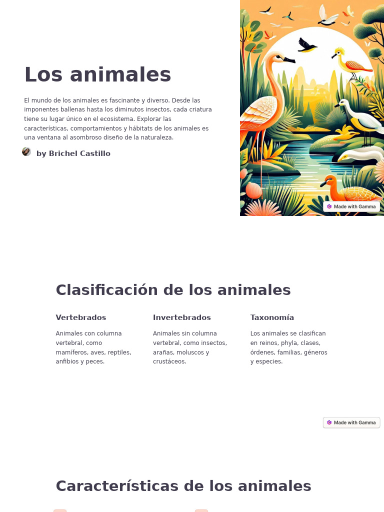 Los Animales | PDF | Mamíferos | Aves