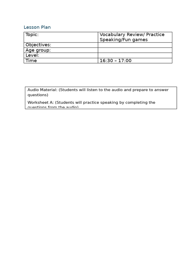 My lessonplan pdf