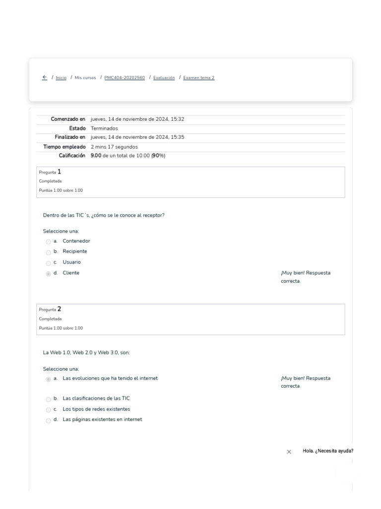 Examen Tema 2 - Revisión Del Intento 2 | PDF | Internet | Red mundial