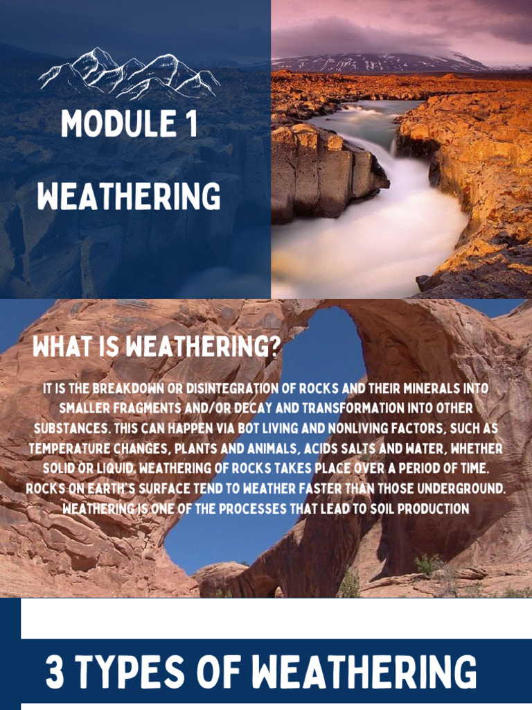 Module-1-Weathering - 20241014 193247 0000 | PDF | Weathering | Minerals