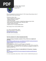 AFRICOM Related News Clips 25 January 2012
