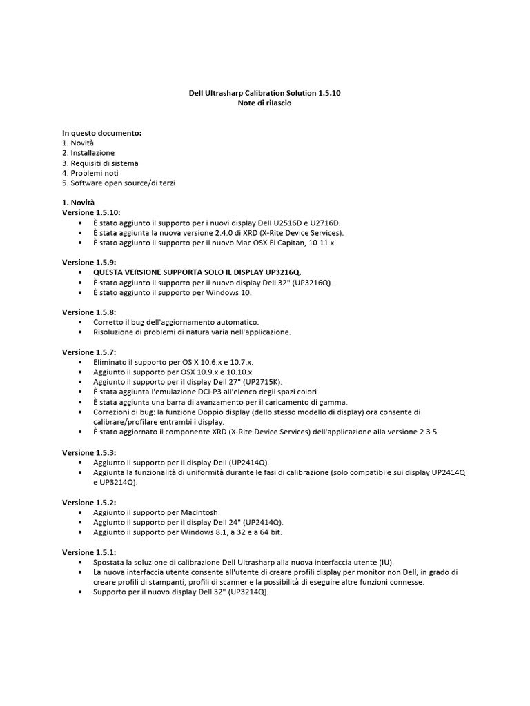 Dell Release Notes - IT | PDF