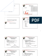 Statistical Concepts Part 4 Continuous Distributions