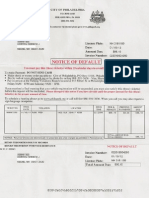 PA Ticket Notice of Default