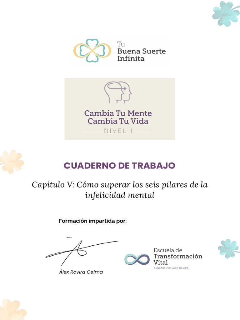 Nivel I Cambia Tu Mente Cambia Tu Vida Capítulo V | PDF | Mente | Las ...
