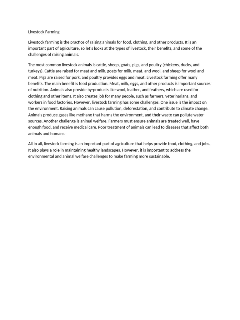LIVESTOCK FARMING TECHNOLOGY PDF intelligence overview