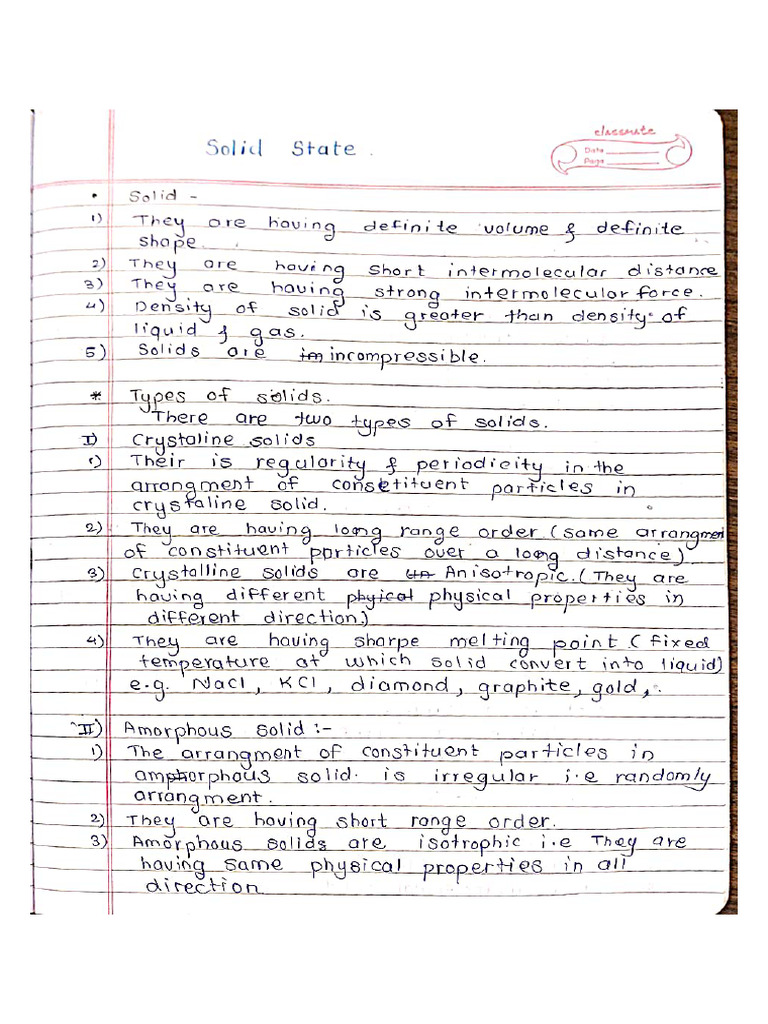Chem - Solid State | PDF