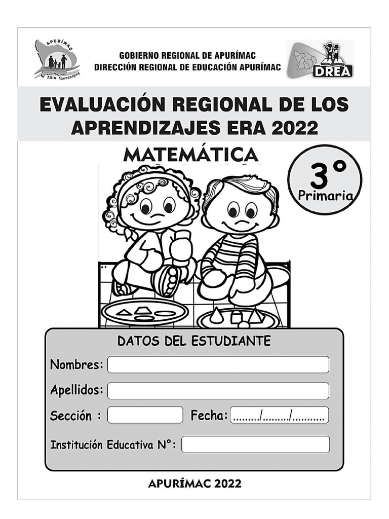 Cuadernillo Matemática 3 Grado Pdf