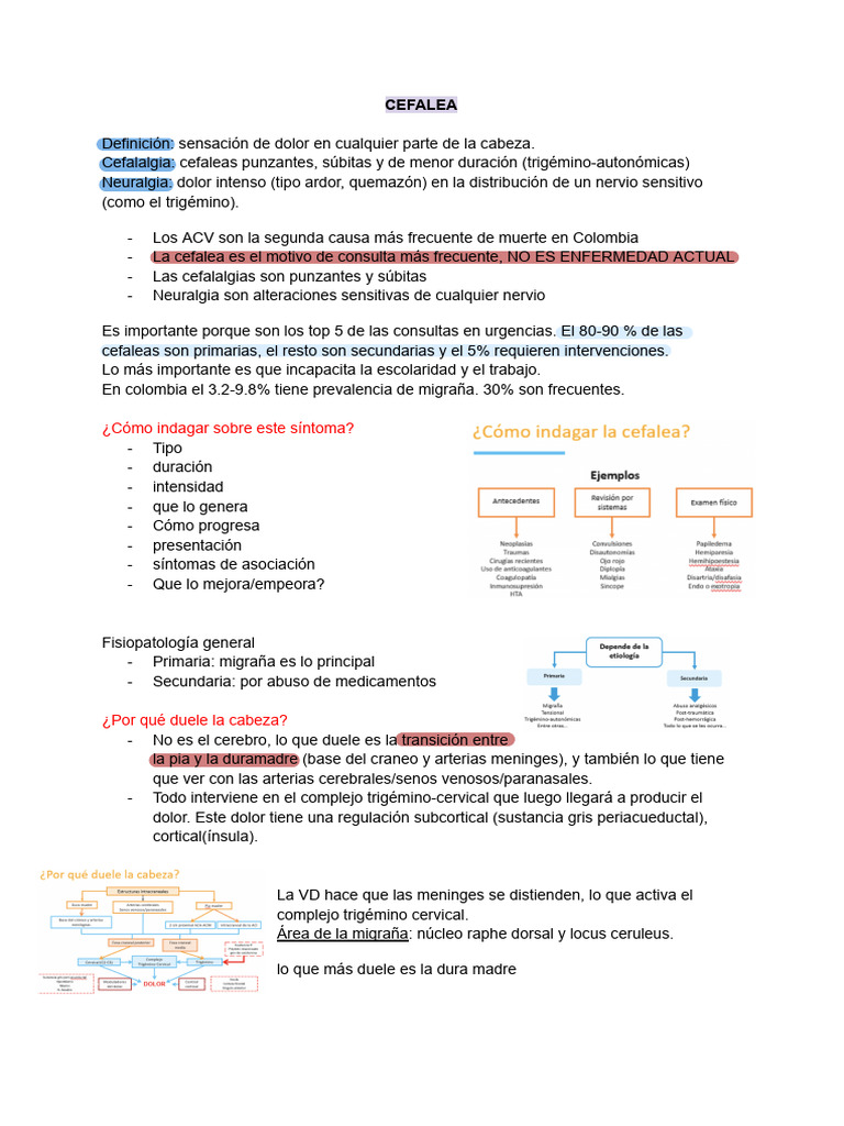 Cefalea 2 | PDF | Dolor de cabeza | Migraña