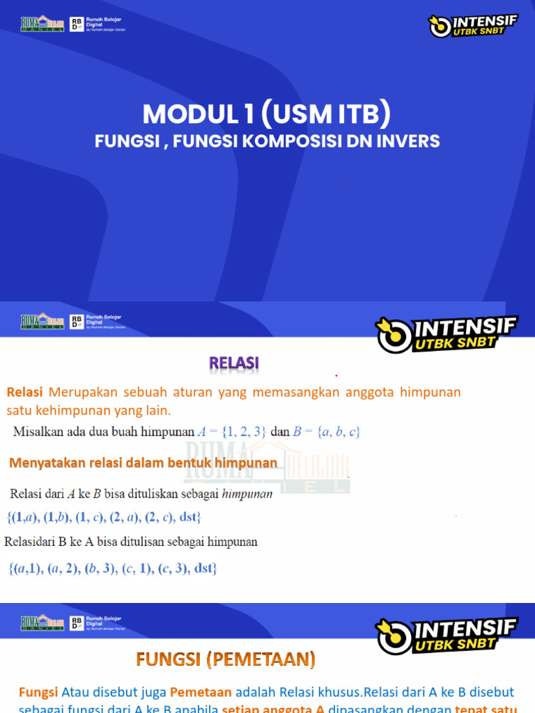 Simbol Invers dalam Fungsi Matematis | PDF