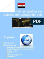 Particularități Geografice Ale Teatrului de Operații Din Irak