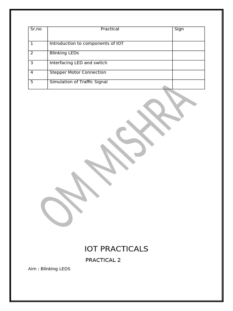IoT Practical Projects: LED & Motor Connections | PDF | Computers ...