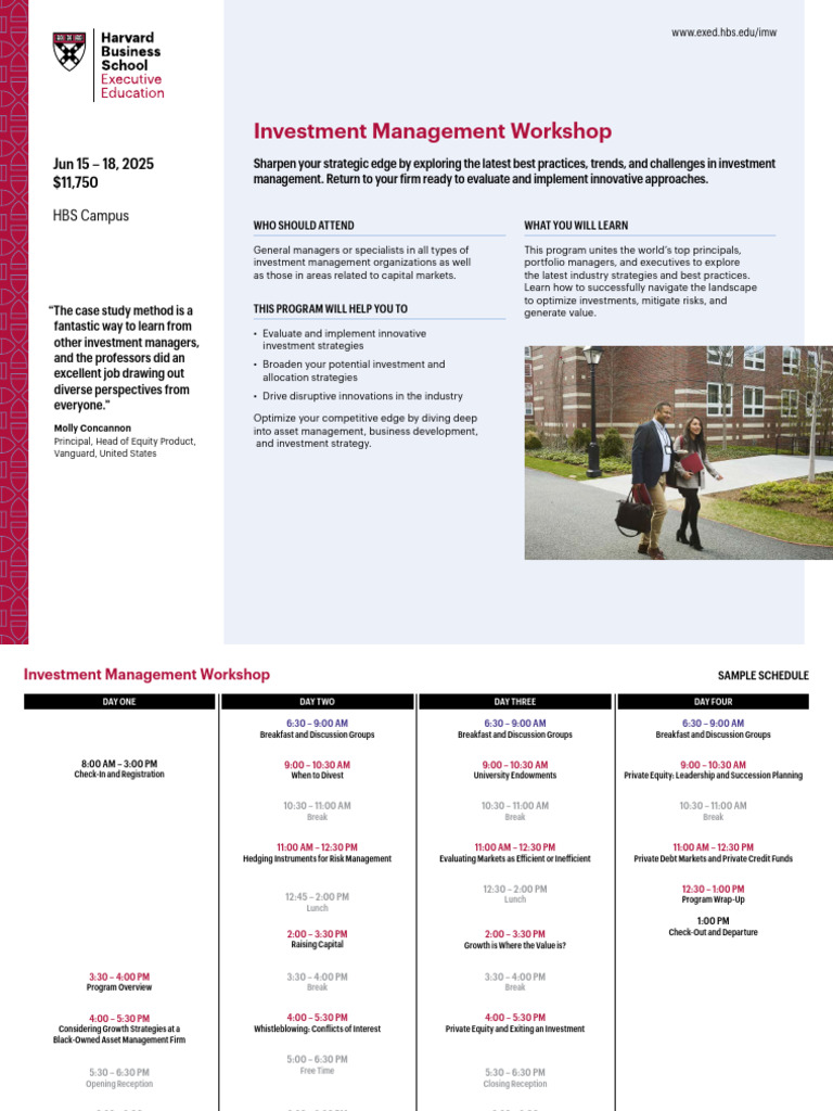 Harvard Investment Management Workshop | PDF | Investment Management ...