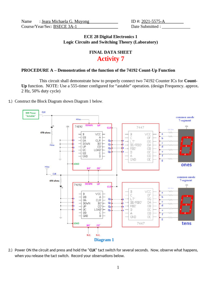 74192 Counter Function Demonstration | PDF | Computing