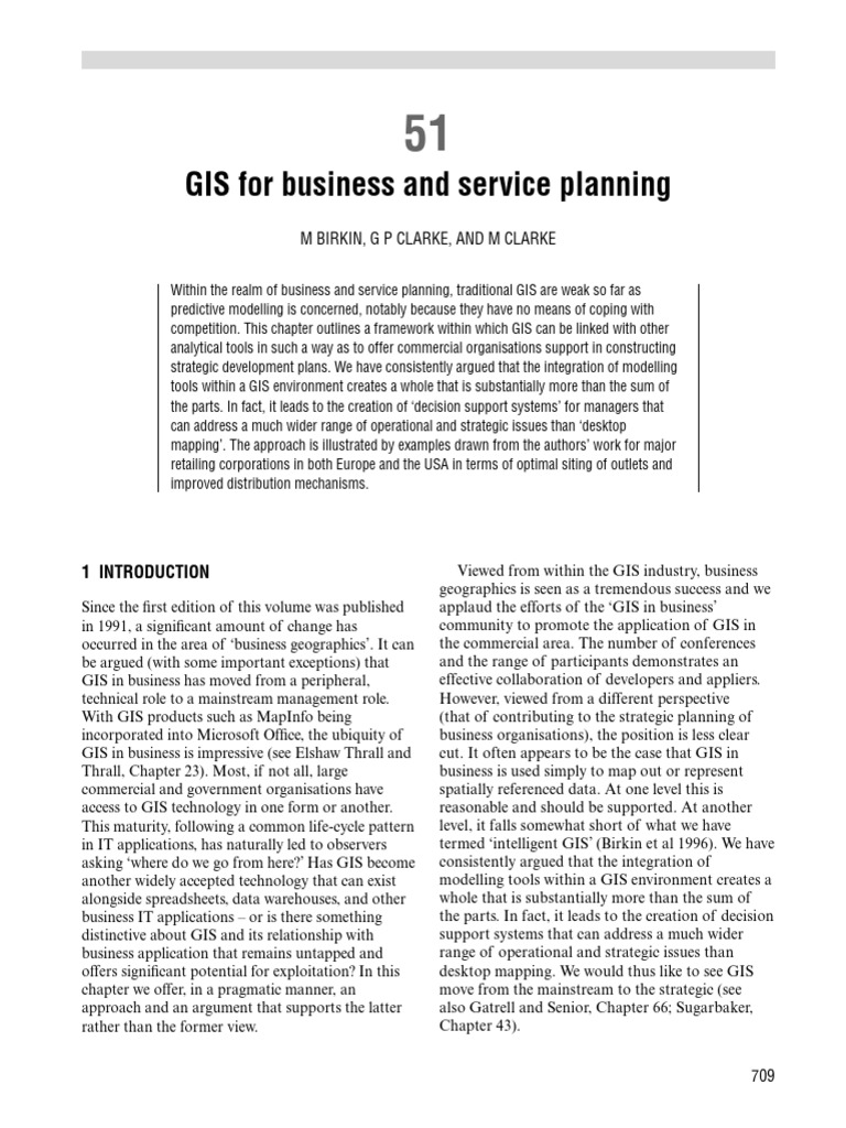 Enhancing Business GIS for Strategic Planning | PDF | Geographic ...