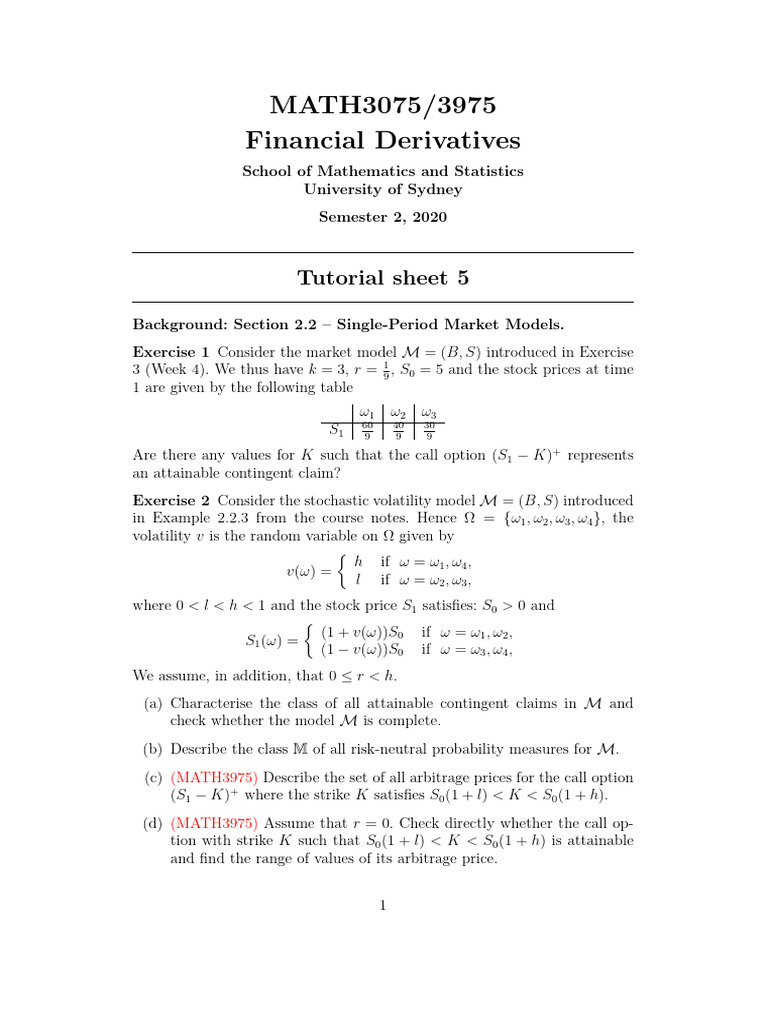 MATH 3075 3975 t5 | PDF