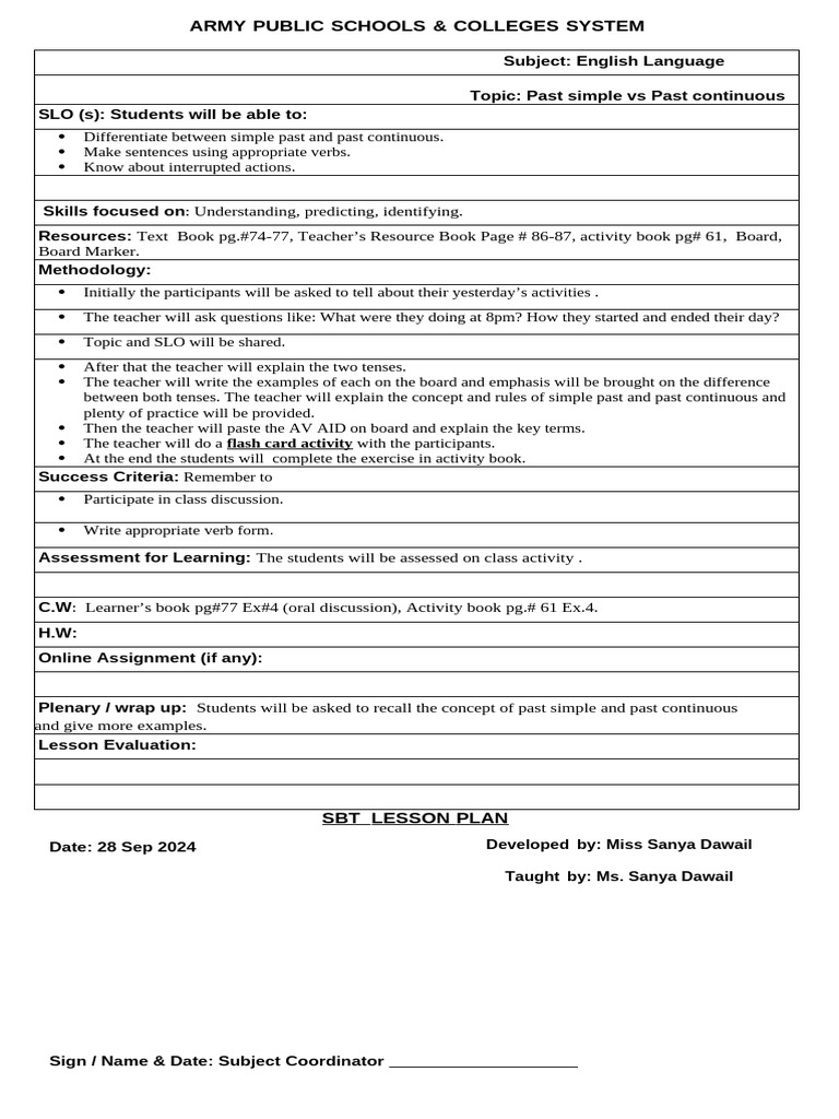 SBT Planning | PDF