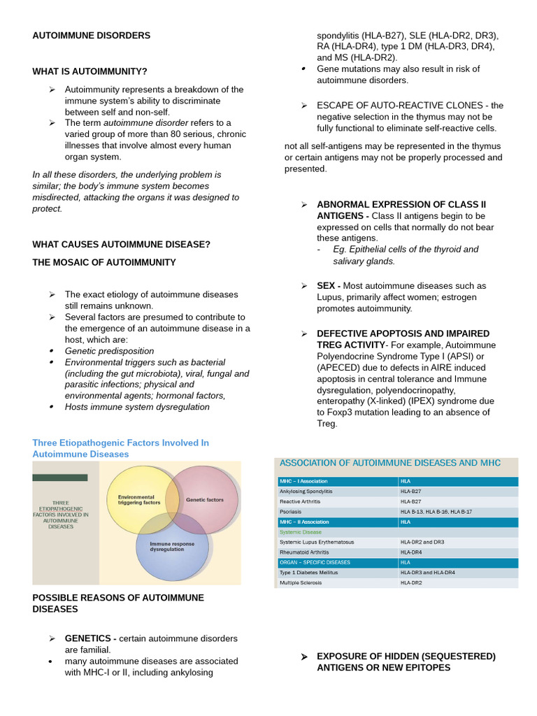 Understanding Autoimmune Disorders | PDF | Autoimmunity | Autoimmune ...