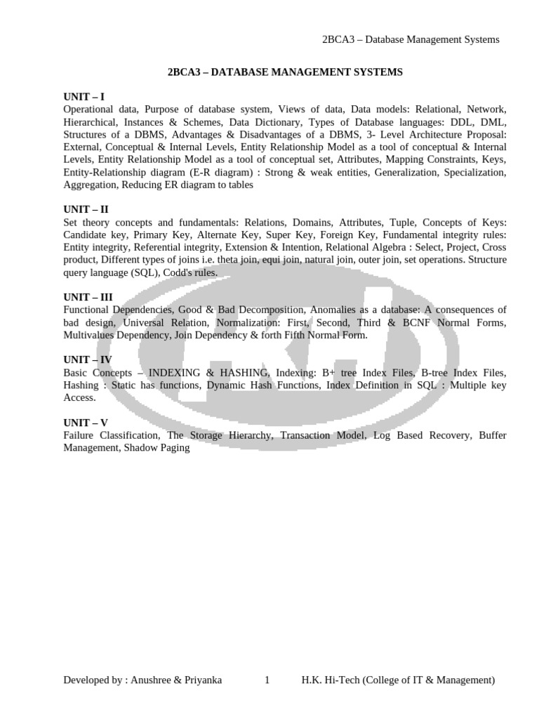 DBMSI | PDF | Information Technology | Databases