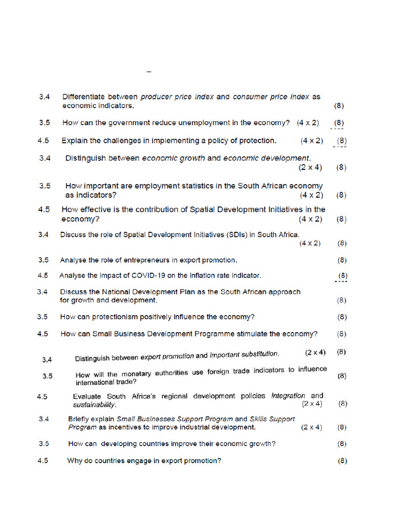 Paper One Topic 3 Middle and Higher Order Question | PDF