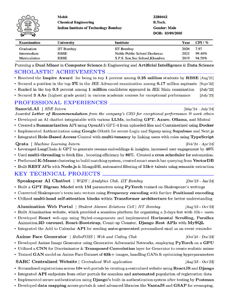 Placements, IIT Bombay | PDF