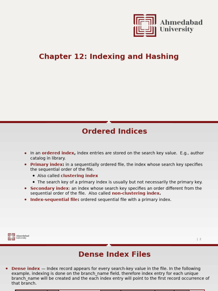 CH 12 Updated | PDF | Database Index | Data