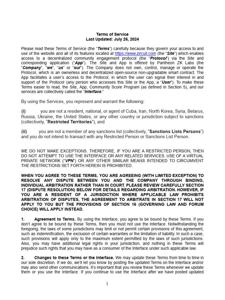 tos | PDF | Arbitration | Legal Remedy