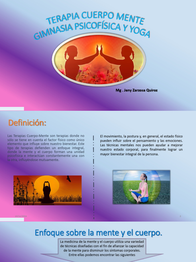 Terapias Cuerpo-Mente y Yoga | PDF | Yoga | Mente