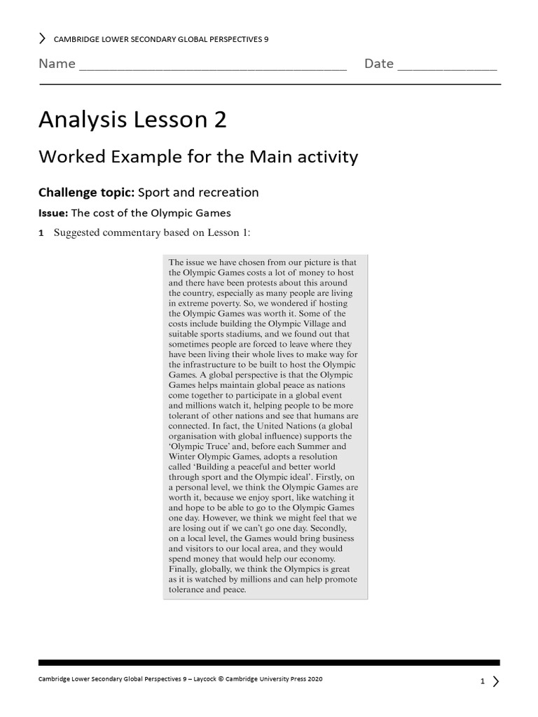 Olympic Games Cost Analysis Guide | PDF | Business | Art