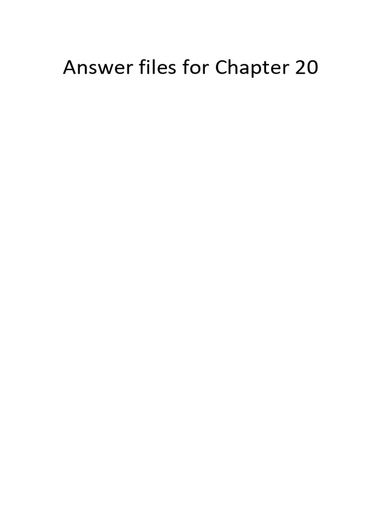 Chapter 20 Sample Answers and Activities | PDF | Mathematical Objects ...