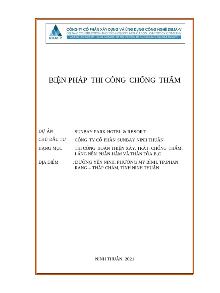 (TL) BPTC Chống thấm SBP | PDF