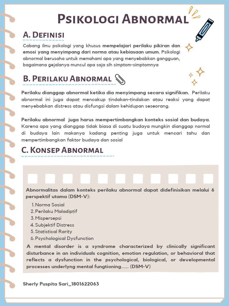 Psikologi Abnormal: Definisi dan Konsep | PDF | Sains & Matematika