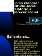 Como Elaborar Estudo, Parecer e Relatorio Social