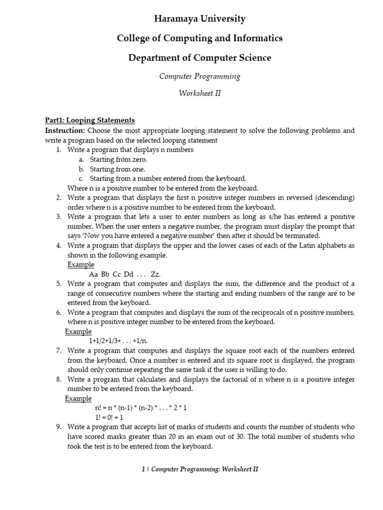Worksheet 2 Pdf Numbers Computer Keyboard