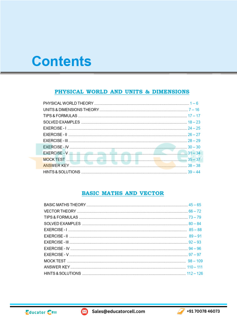 Physics Units, Dimensions & Kinematics Guide | PDF | Fundamental ...