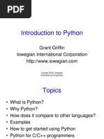 Introduction To Python