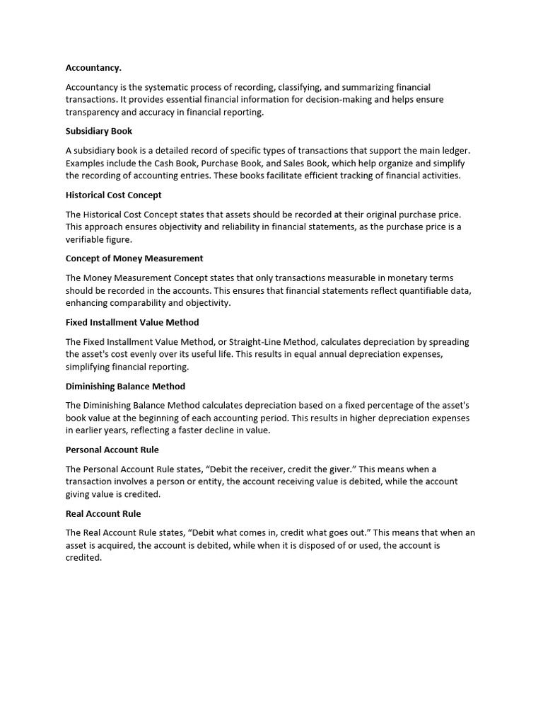 Study Material For UNIT 1 & UNIT 2 | PDF | Debits And Credits ...