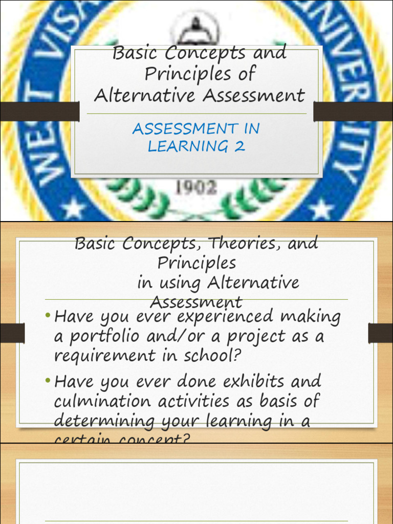 Comparing Traditional and Alternative Assessment | PDF | Educational ...
