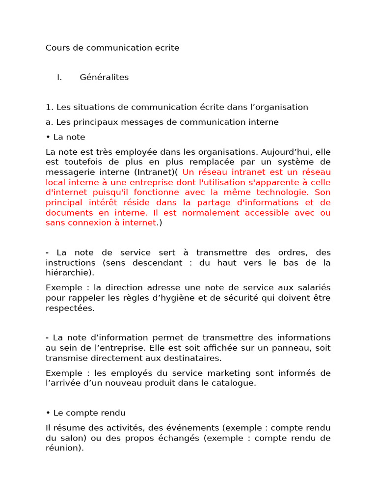 Guide de communication écrite en entreprise | PDF | la communication ...