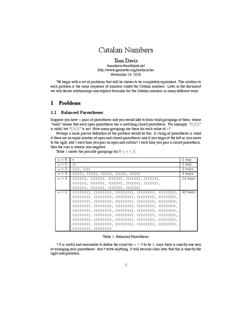 Catalan Numbers | Multiplication | Mathematical Objects