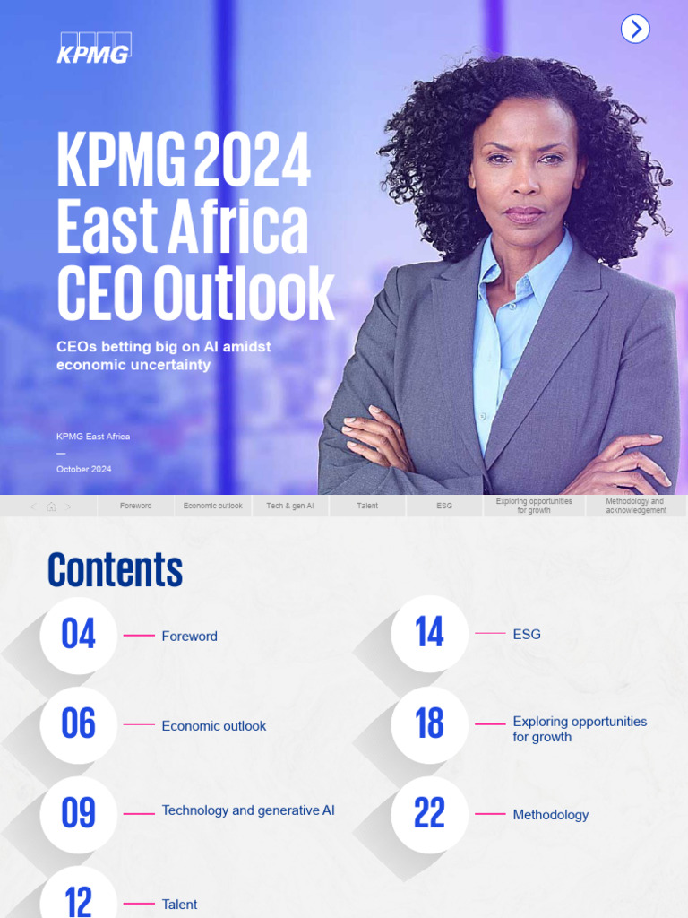 KPMG East Africa CEO Outlook 2024 | PDF | Mergers And Acquisitions ...